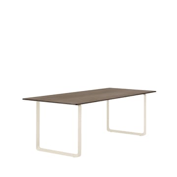 70/70 dining table 225x90 cm - Solid smoked oak-Sand - Muuto