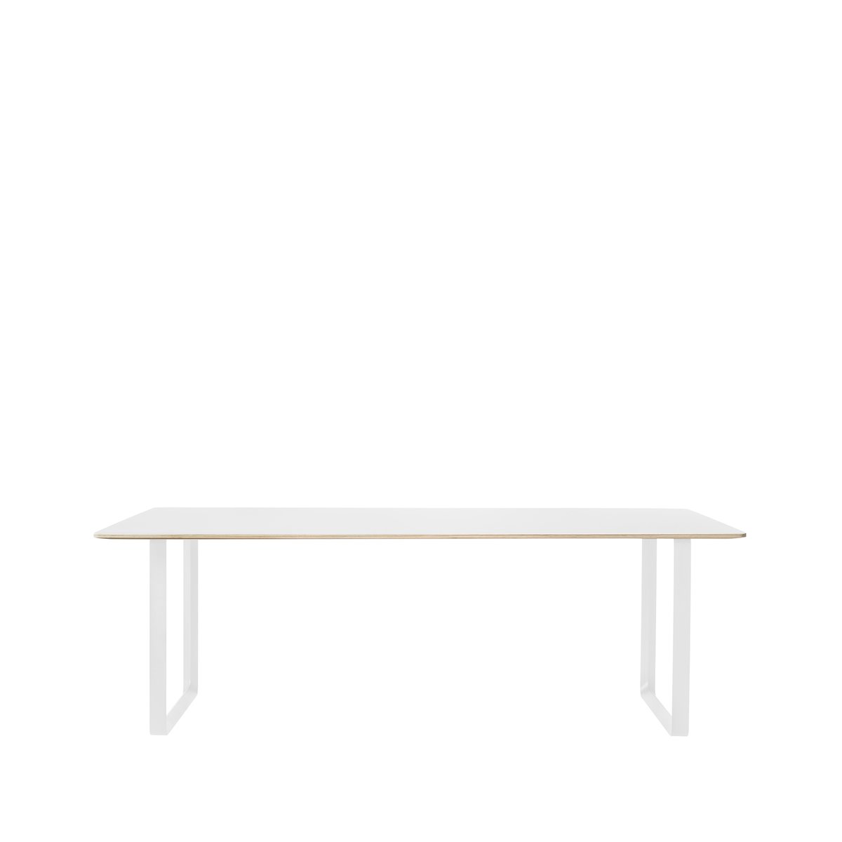 Muuto 70/70 dining table 225x90 cm White laminate-Plywood-White