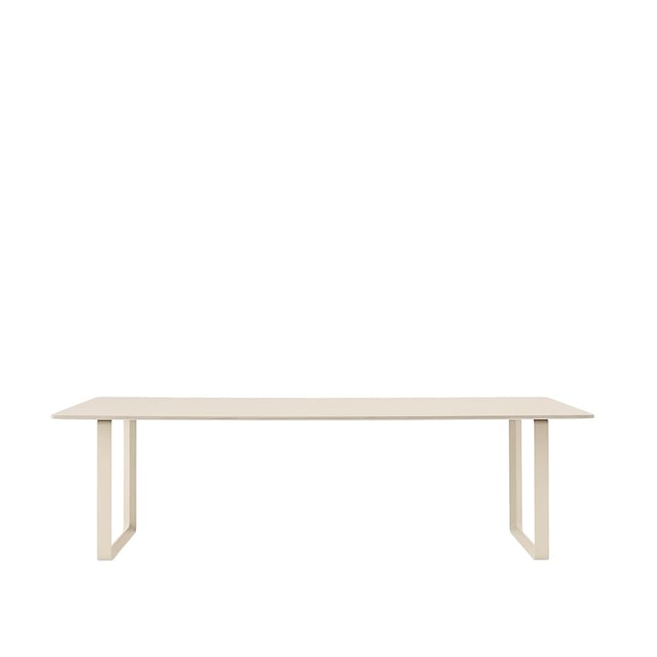 70/70 dining table 255x108 cm - Sand laminate-Plywood-Sand - Muuto