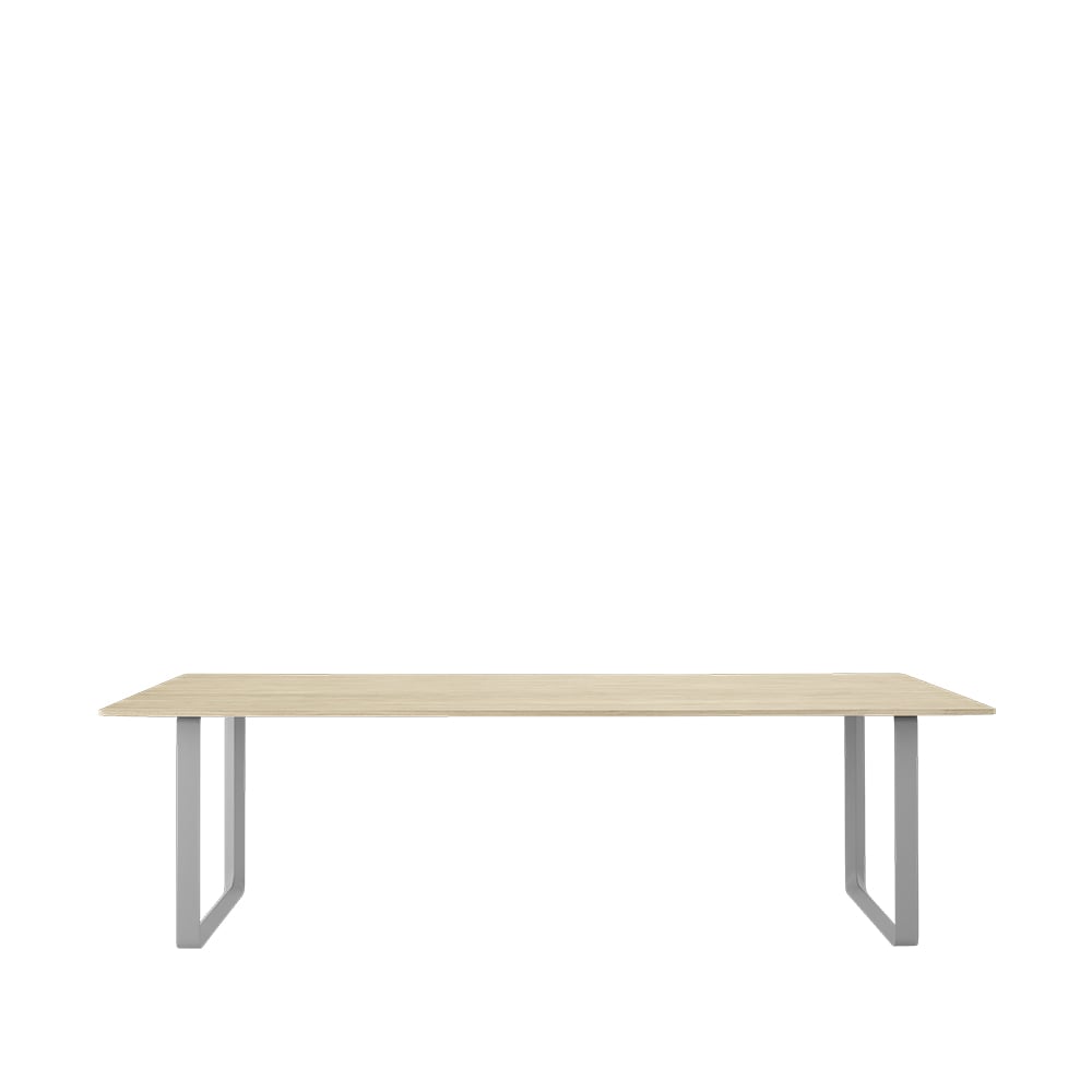 Muuto 70/70 dining table 255x108 cm Solid oak-Grey