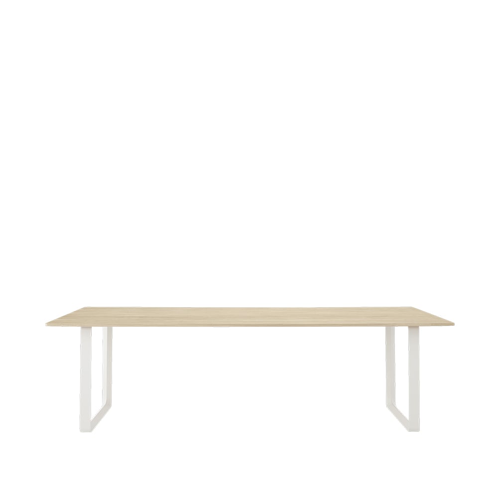 Muuto 70/70 dining table 255x108 cm Solid oak-White