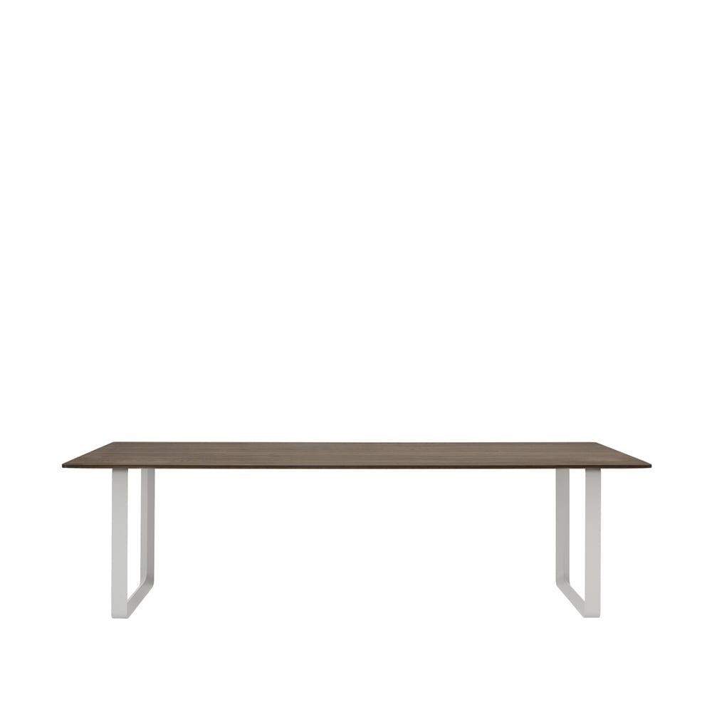 Muuto 70/70 dining table 255x108 cm Solid smoked oak-Grey