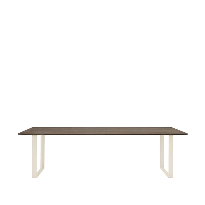 70/70 dining table 255x108 cm - Solid smoked oak-Sand - Muuto