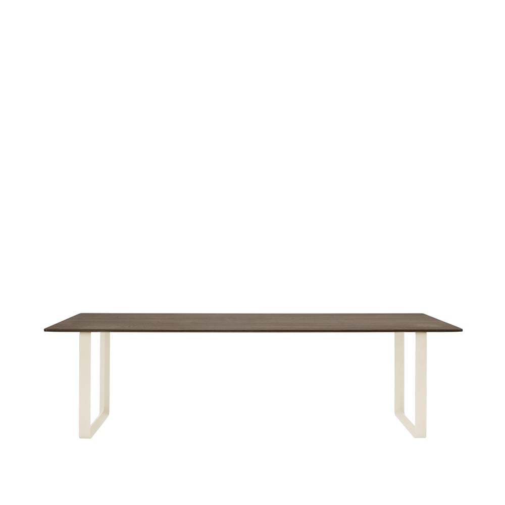 Muuto 70/70 dining table 255x108 cm Solid smoked oak-Sand