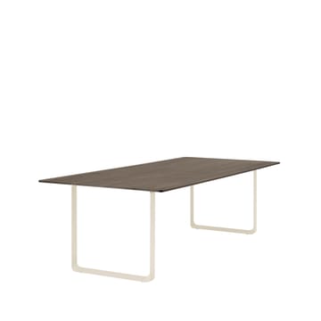 70/70 dining table 255x108 cm - Solid smoked oak-Sand - Muuto