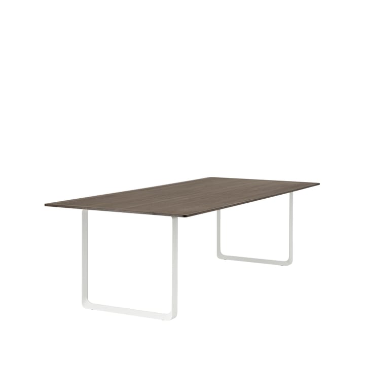 70/70 dining table 255x108 cm - Solid smoked oak-White - Muuto