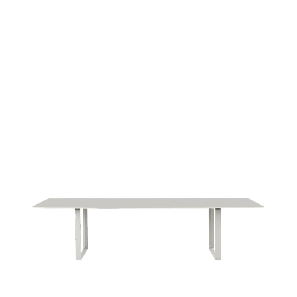 Muuto 70/70 dining table 295x108 cm Grey linoleum-Plywood-Grey