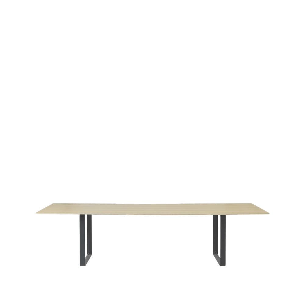 Muuto 70/70 dining table 295x108 cm Oak veneer-Plywood-Black