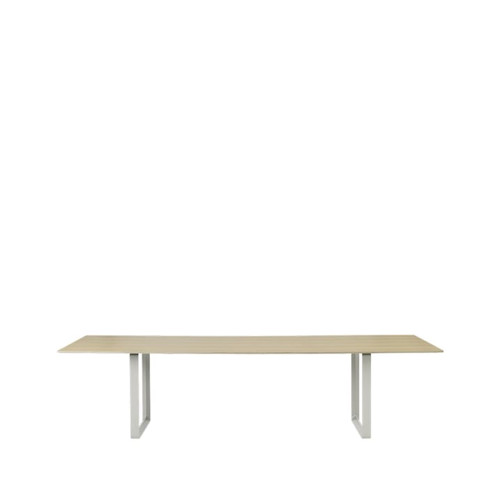 70/70 dining table 295x108 cm - Oak veneer-Plywood-Grey - Muuto