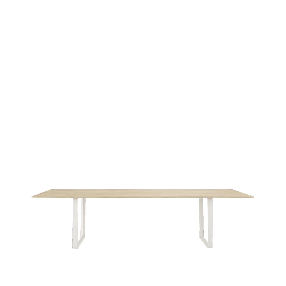 Muuto 70/70 dining table 295x108 cm Solid oak-White