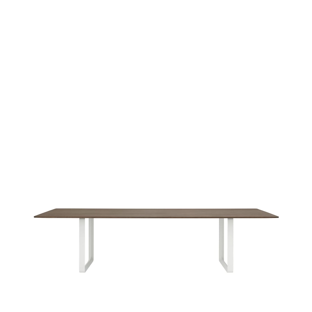 Muuto 70/70 dining table 295x108 cm Solid smoked oak-White