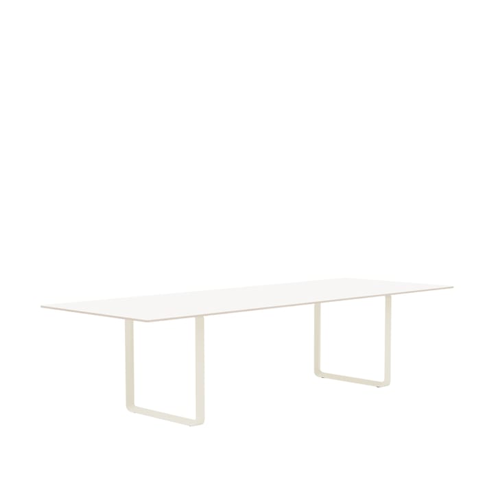 70/70 dining table 295x108 cm - White laminate-Plywood-Sand - Muuto