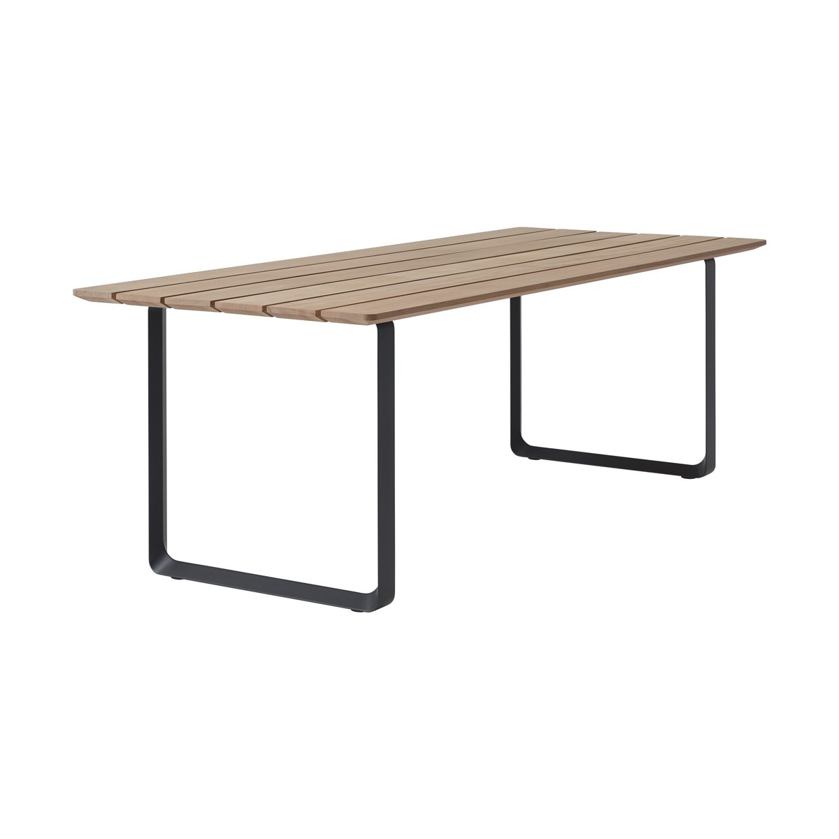 Muuto 70/70 Outdoor dining table 225x90 cm black steel frame