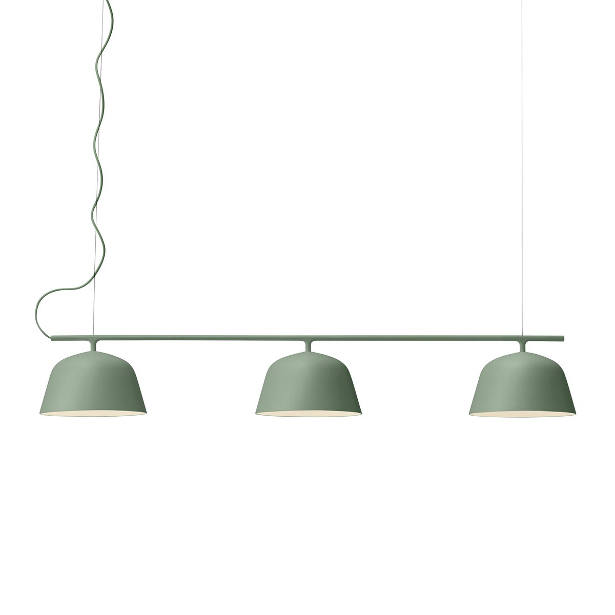 Muuto Ambit Rail ceiling lamp Dusty green