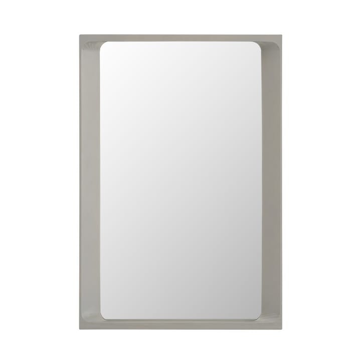 Arced mirror 80x55 cm - Light grey - Muuto