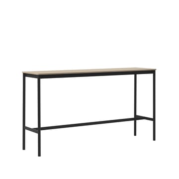 Base high bar table - Oak, black legs, plywood edge, b50 l190 h105 - Muuto