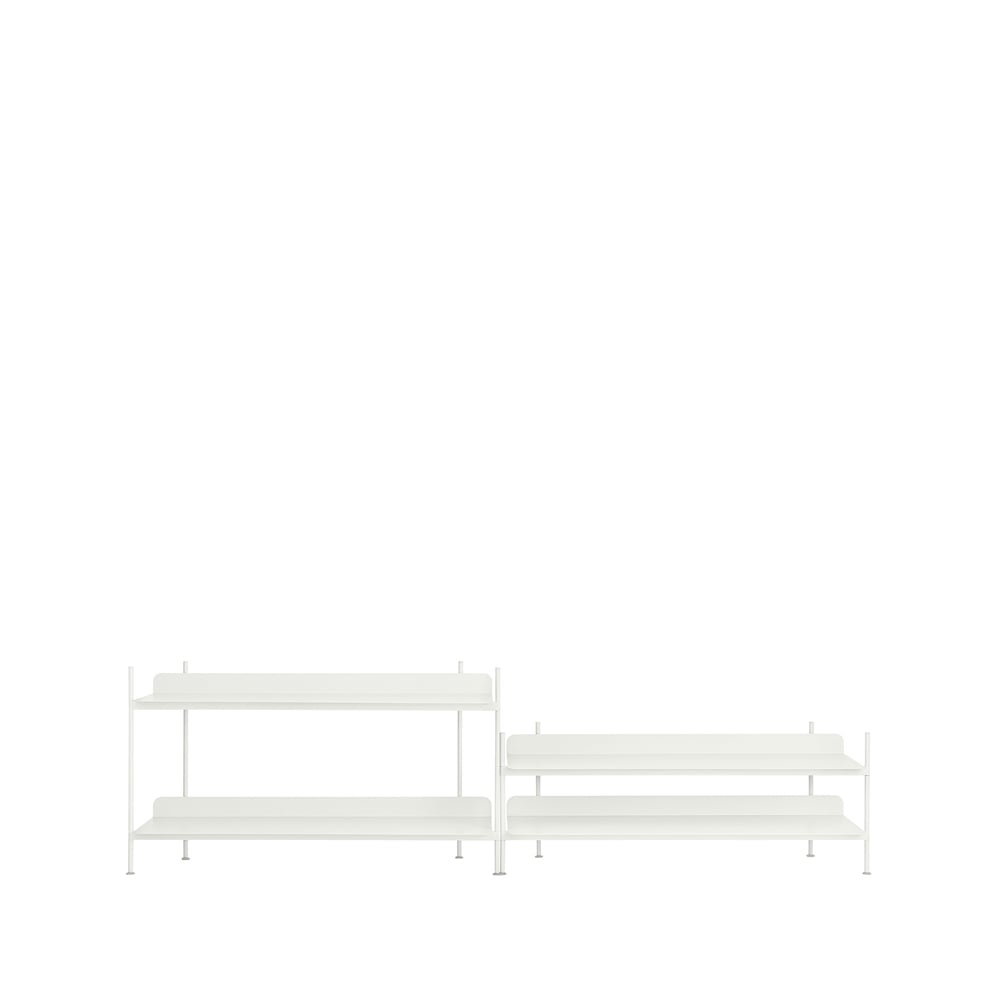 Muuto Compile configuration 5 shelving system White