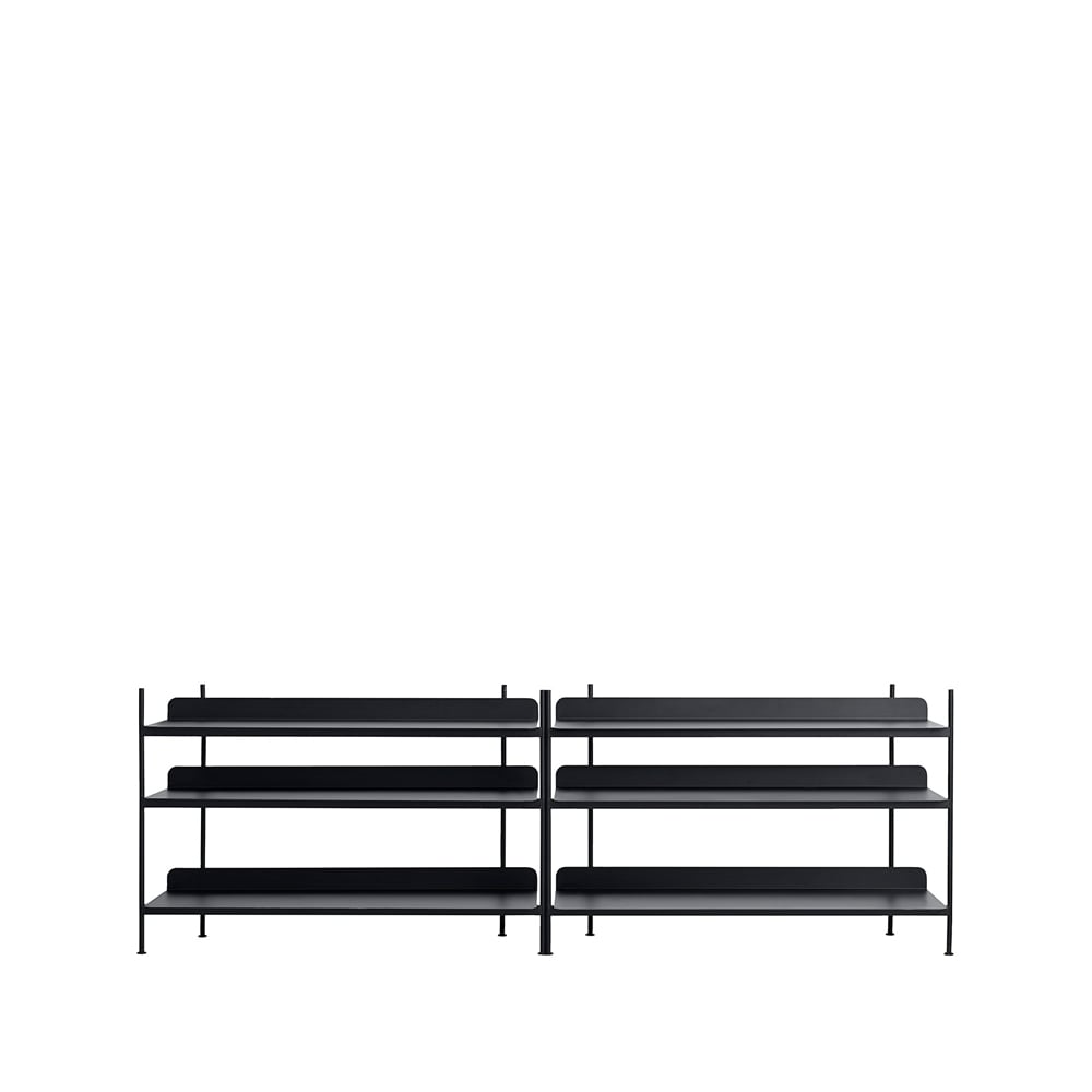 Muuto Compile configuration 6 shelving system Black