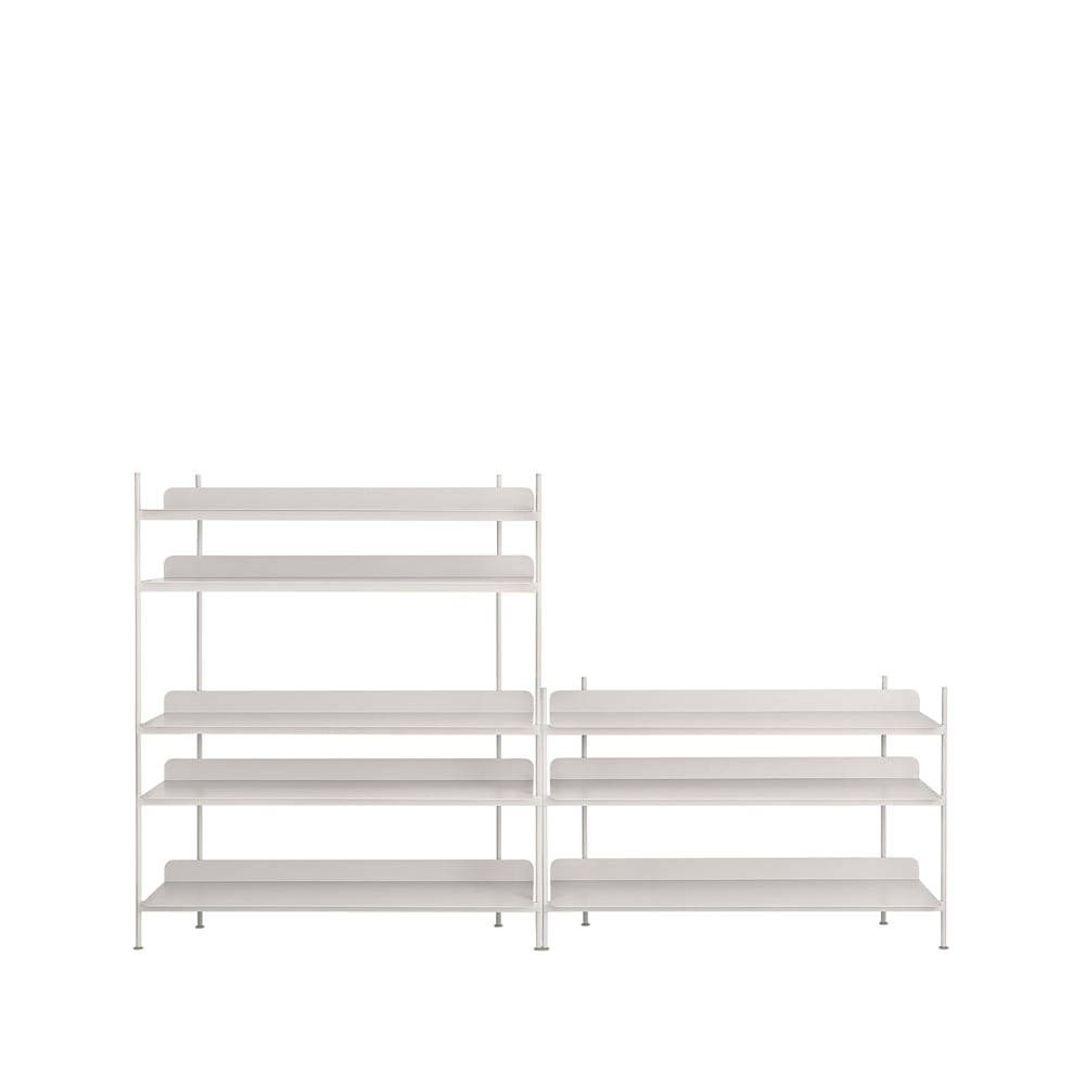 Muuto Compile configuration 7 shelving system Grey