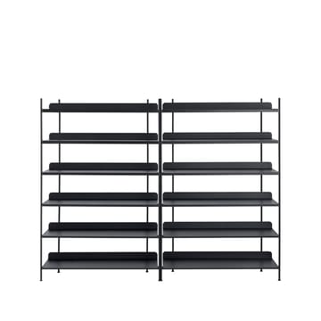 Compile configuration 8 shelving system - Black - Muuto