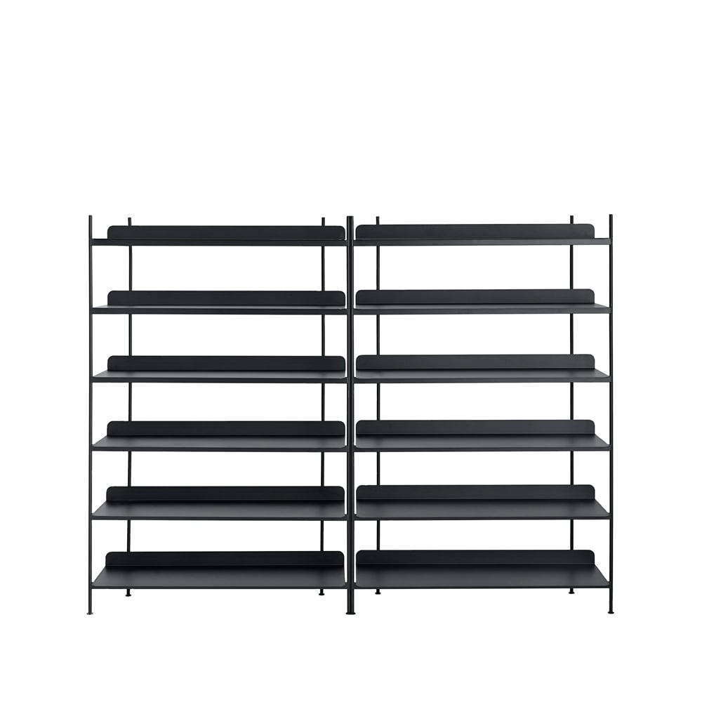 Muuto Compile configuration 8 shelving system Black