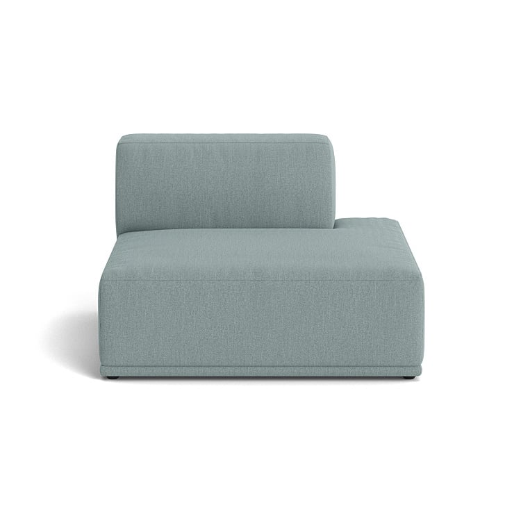 Muuto Connect soft module Re-wool nr.718 light blue Without armrest (D)