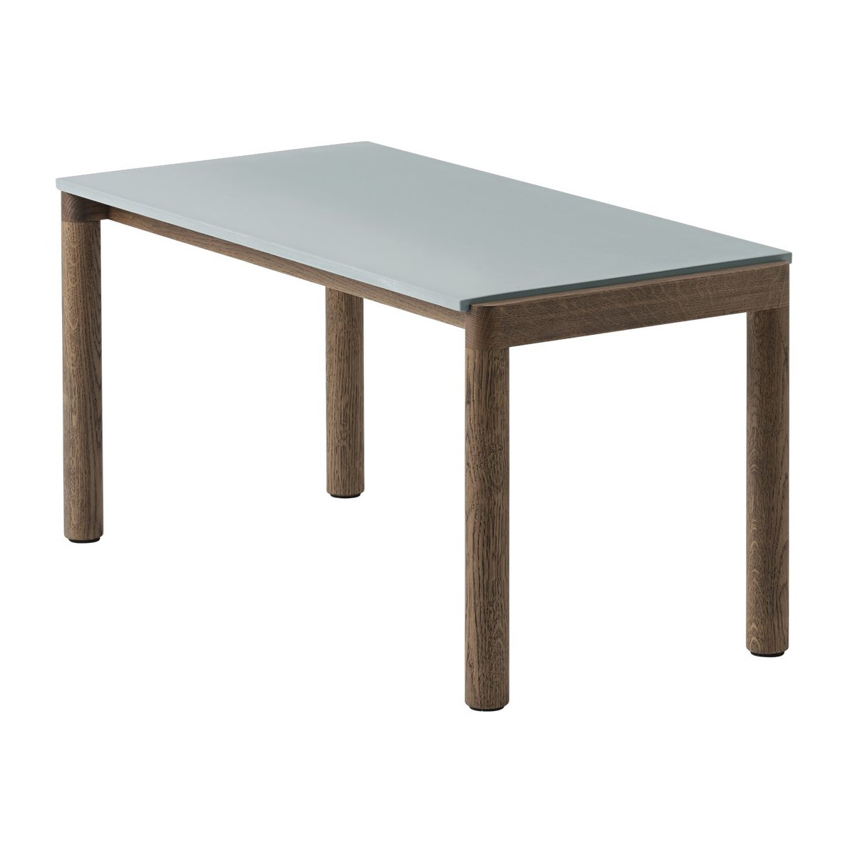 Muuto Couple 1 Plain coffee table 40x84x40 cm Pale blue-dark oiled oak