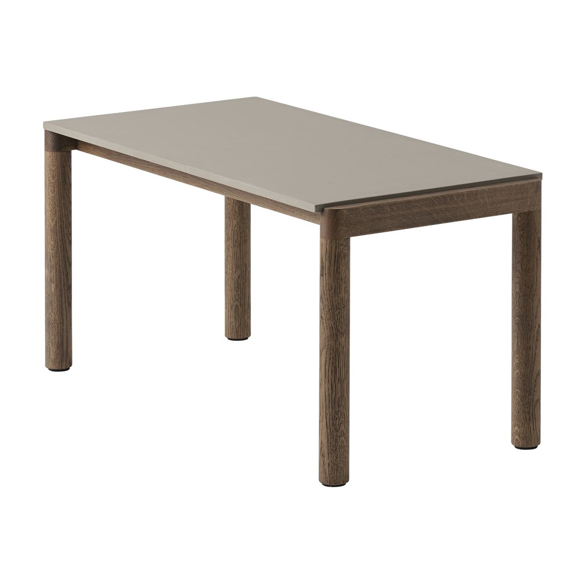 Muuto Couple 1 Plain coffee table 40x84x40 cm Taupe-dark oiled oak