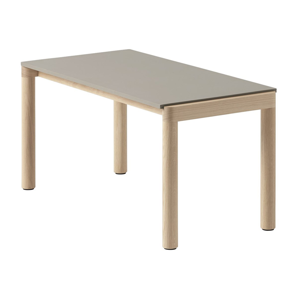 Muuto Couple 1 Plain coffee table 40x84x40 cm Taupe-oak