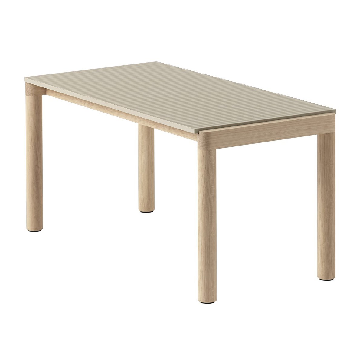 Muuto Couple 1 Wavy coffee table 40x84x40 cm Sand-oak