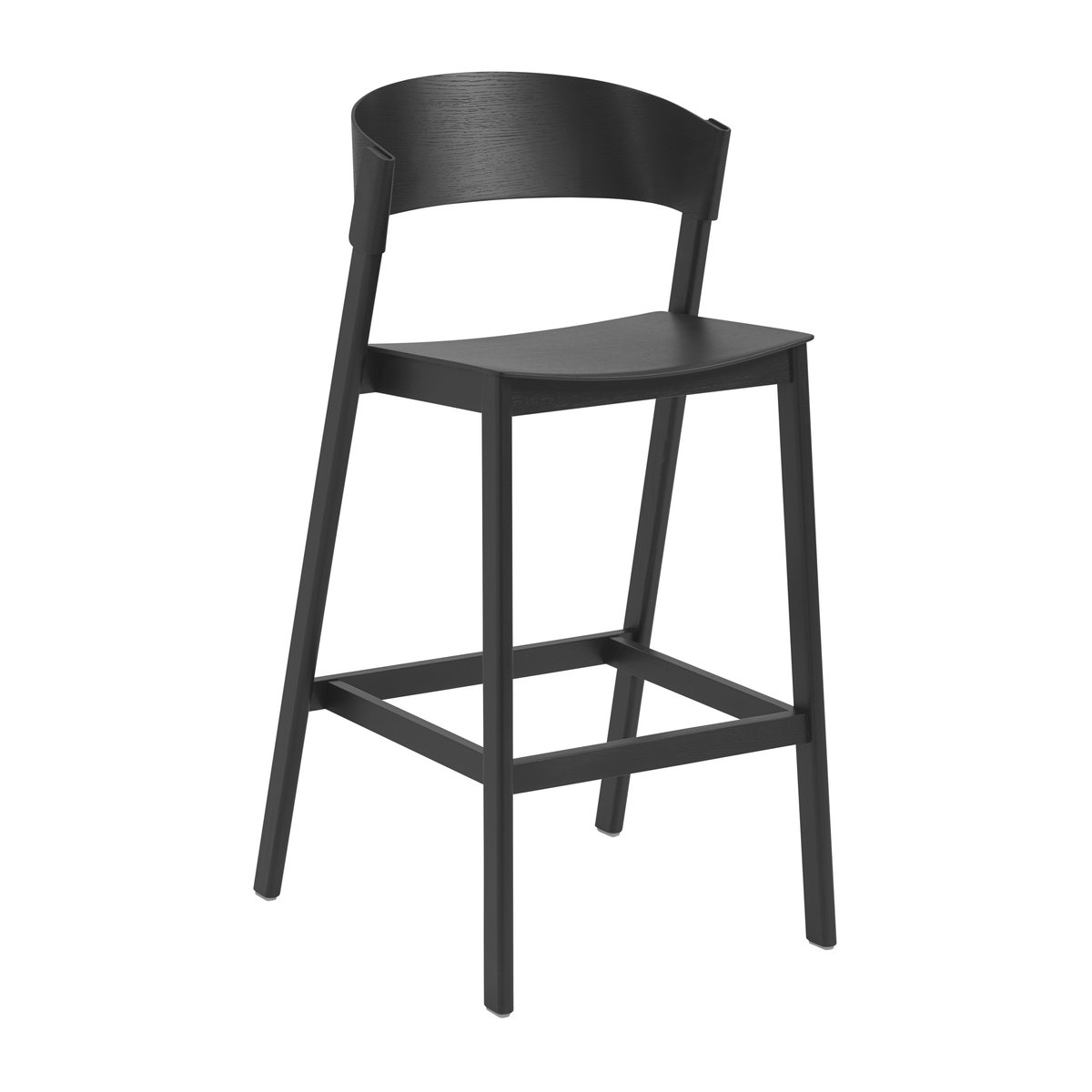 Muuto Cover bar stool Black