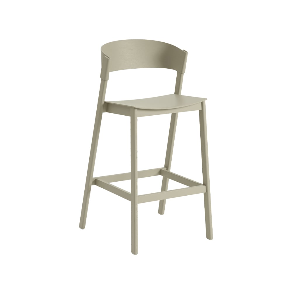 Muuto Cover bar stool Dark beige