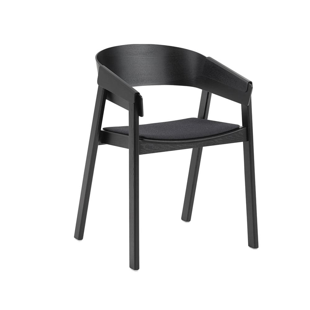 Muuto Cover chair upholstered seat Remix 183-Black