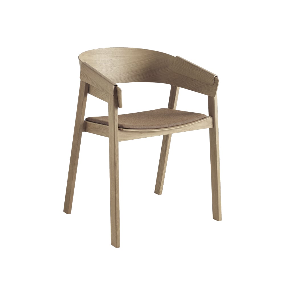 Muuto Cover chair upholstered seat Remix 252-Oak