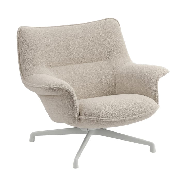 Doze armchair low swivel base - Hearth 7-grey - Muuto