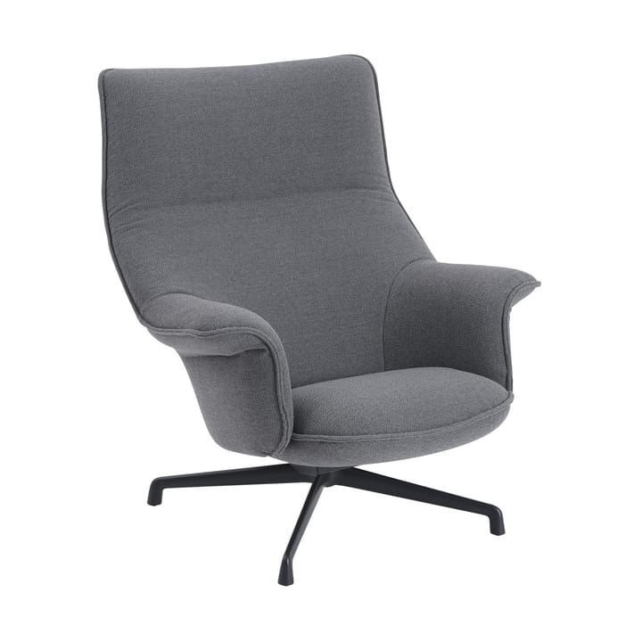 Doze armchair swivel base - Ocean 80-anthracite black - Muuto