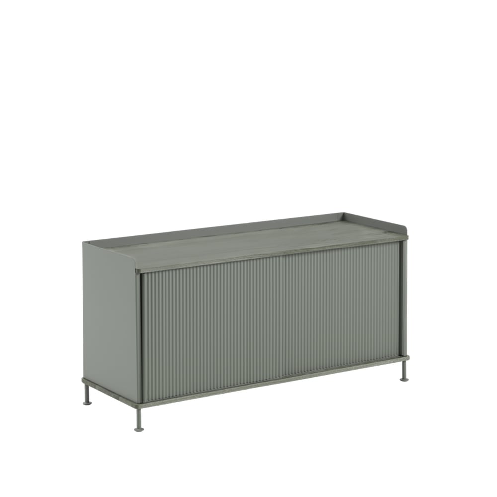 Muuto Enfold Low Side table Dusty green-metal