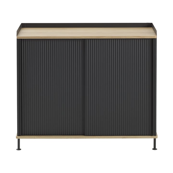 Enfold Sideboard 100x45x85 cm - Lacquered oak-anthracite black - Muuto