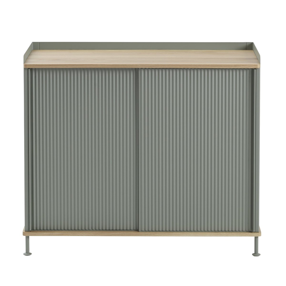 Muuto Enfold sideboard high Oak-dusty green