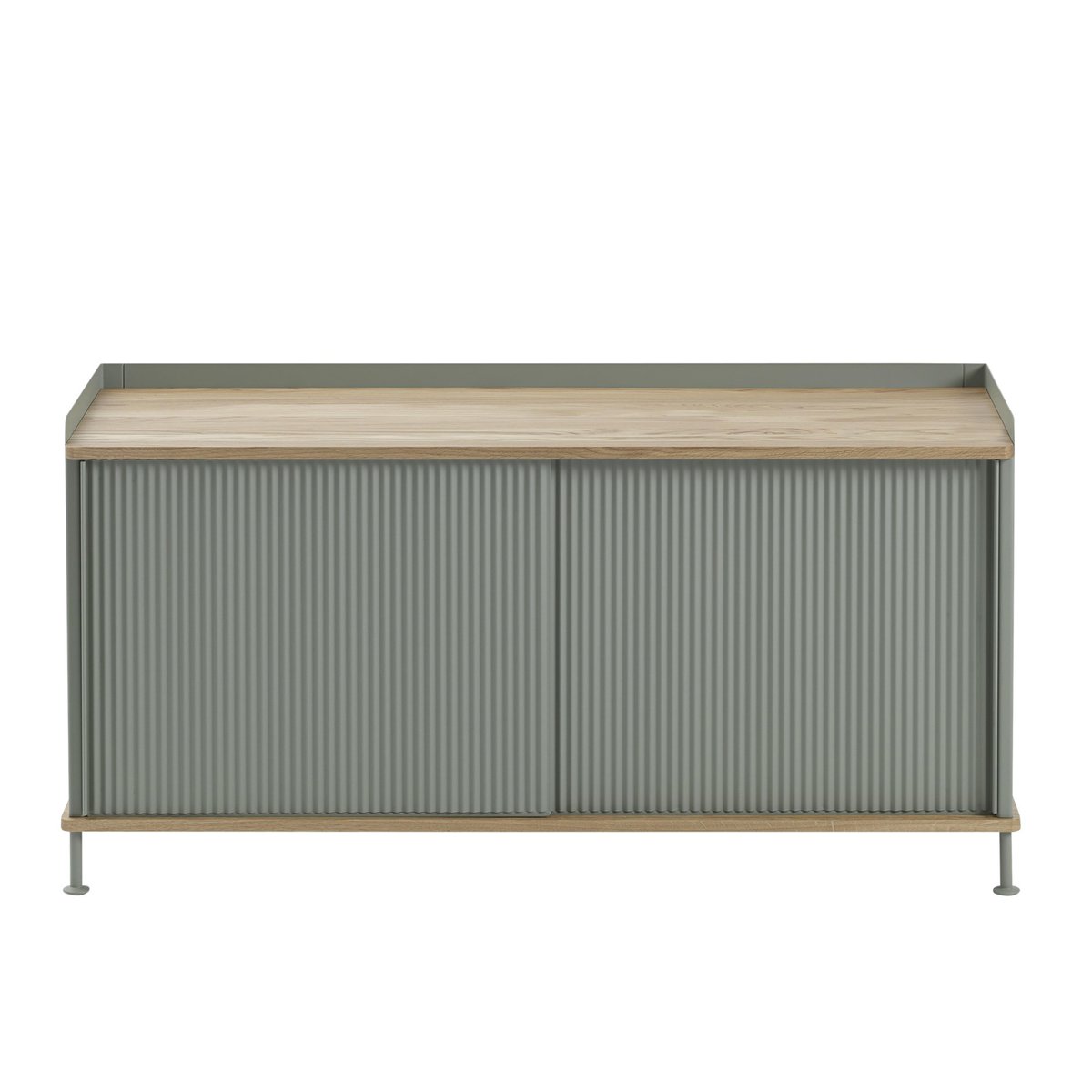 Muuto Enfold sideboard low 125x45x63 cm Oak-Dusty green