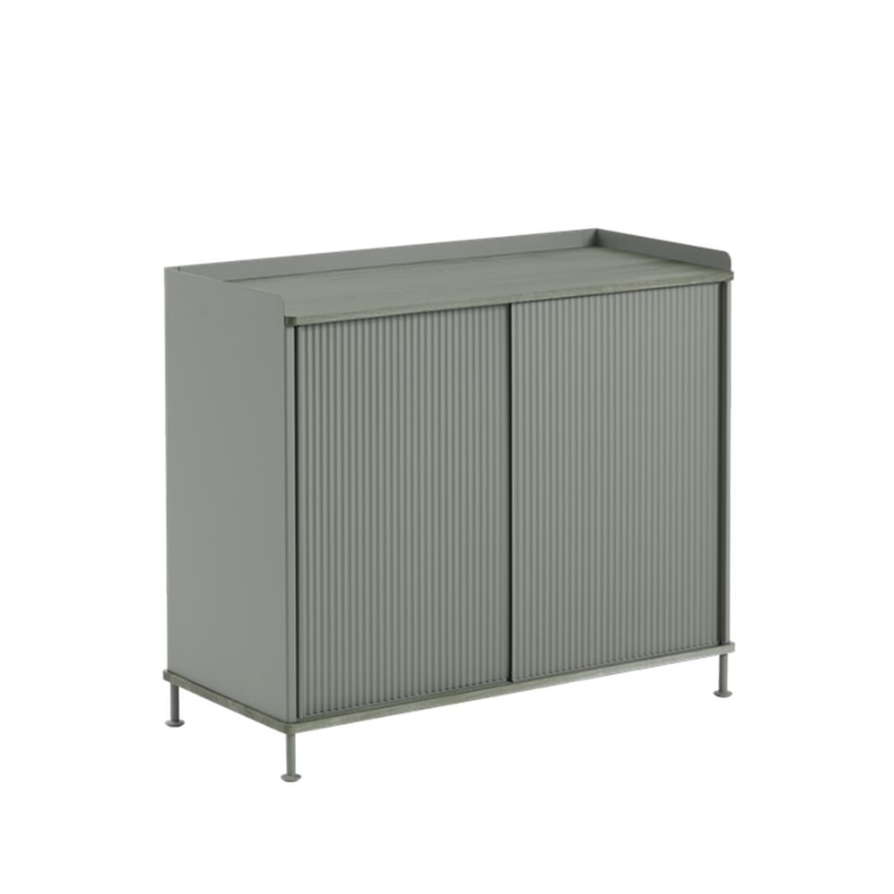 Muuto Enfold Tall Side table Dusty green-metal