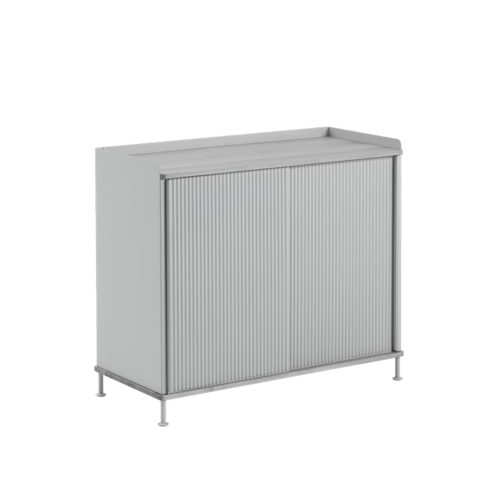 Muuto Enfold Tall Side table Grey-metal