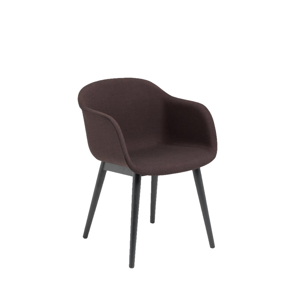 Muuto Fiber armchair tube base Remix 373-Black