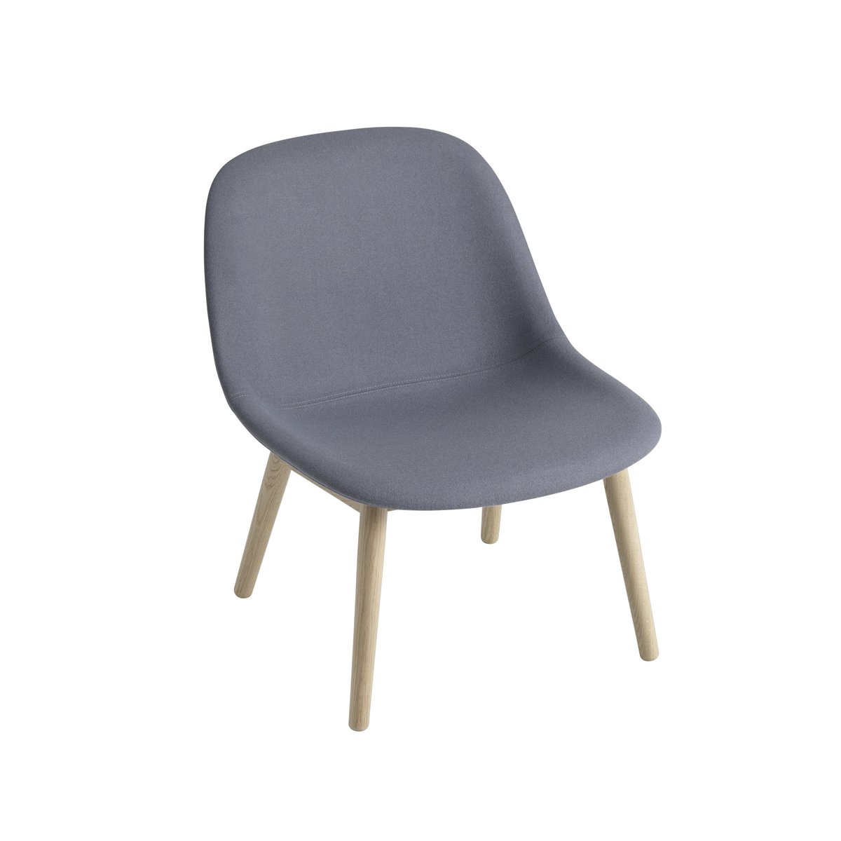 Muuto Fiber Lounge armchair with oak legs Divina 154