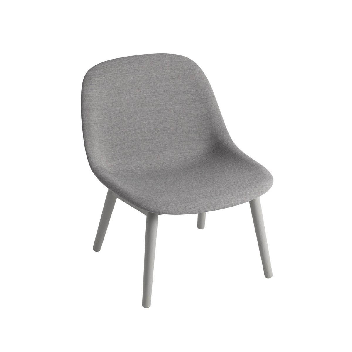 Muuto Fiber Lounge armchair with oak legs Remix 133