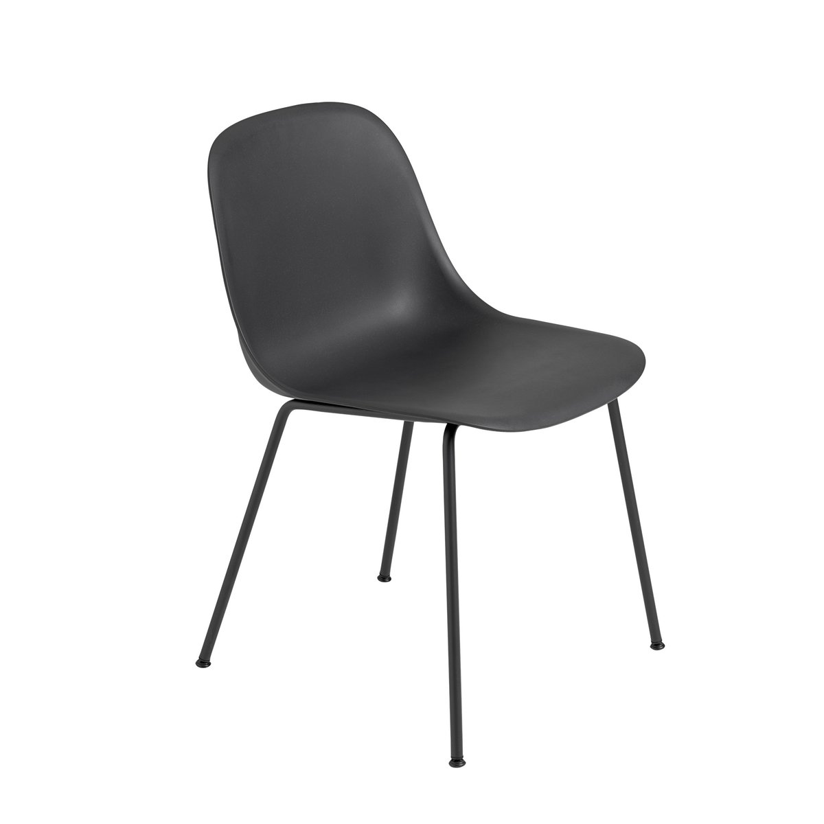 Muuto Fiber Side Chair Black-Anthracite (plastic)