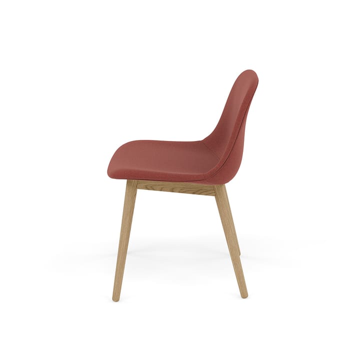 Fiber Side Chair with wooden legs, Re-wool 558-oak Muuto