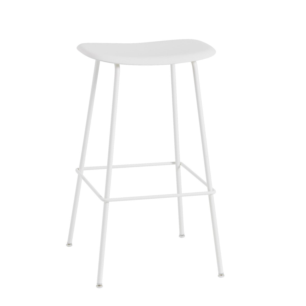 Muuto Fiber Tube Bar Chair 75 Cm White