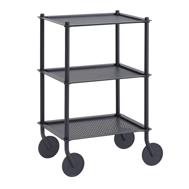 Flow 3-layer trolley 90 cm - Blue-grey - Muuto