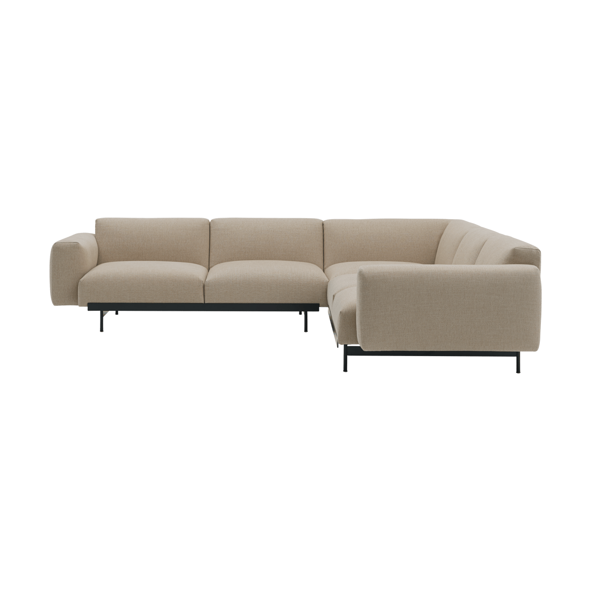 Muuto In Situ corner sofa configuration 1 Ecriture 240-Black